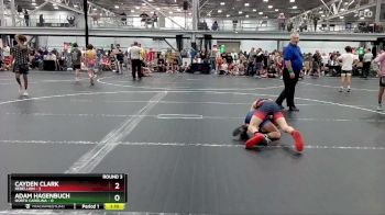 76 lbs Round 3 (6 Team) - Adam Hagenbuch, North Carolina vs Cayden Clark, Rebellion