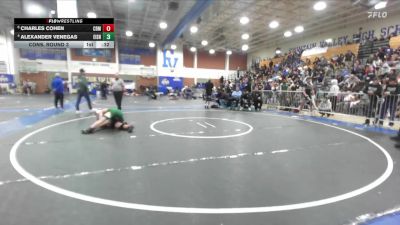 120 lbs Cons. Round 3 - Charles Cohen, Corona Del Mar vs Alexander Venegas, Eisenhower