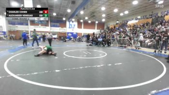 120 lbs Cons. Round 3 - Charles Cohen, Corona Del Mar vs Alexander Venegas, Eisenhower