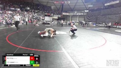 2A 113 lbs Semifinal - Chris Lopez, Burlington-Edison vs Michael Fritz, Orting