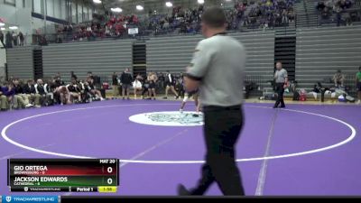 160 lbs Quarterfinals (8 Team) - Jackson Edwards, Cathedral vs Gio Ortega, Brownsburg