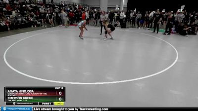 120 lbs Cons. Round 4 - Emerson Gregg, The Best Wrestler vs Amaya Hinojosa, Goldman`s Wrestling Academy Of The Rockies