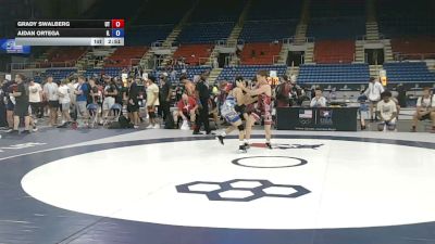 106 lbs Cons. Sub-semis - Grady Swalberg, Utah vs Aidan Ortega, Illinois