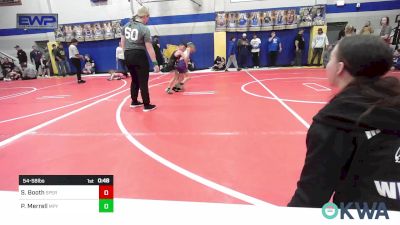 54-58 lbs Rr Rnd 3 - Sunni Booth, Sperry Wrestling Club vs Prim Merrell, Mannford Pirate Youth Wrestling