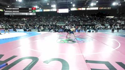 6A 106 lbs Cons. Round 2 - Brogan Jenkins, Highland-P vs Ryker Beeson, Meridian