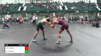 149 lbs Cons. Round 5 - Mason Shrader, Central Michigan vs Stockton O`Brien, Utah Valley University