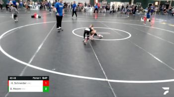 40-46 lbs Round 4 - Kolten Schneider, FoxFit Wrestling vs Braxton Moore, Friend