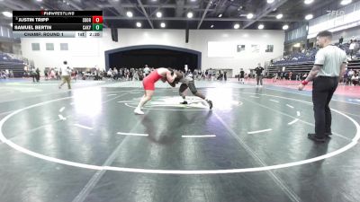 285 lbs Champ. Round 1 - Justin Tripp, Southern Oregon vs Samuel Bertin, Campbellsville (Ky.)