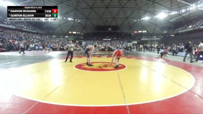 Boys 3A 150 lbs Champ. Round 2 - Dawson McDaniel, Stanwood vs Quinton Ellison, Southridge