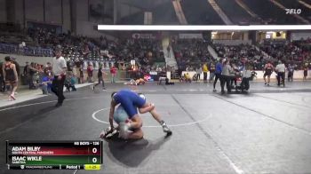126 lbs Quarterfinal - Adam Bilby, South Central Punishers vs Isaac Wikle, Sabetha