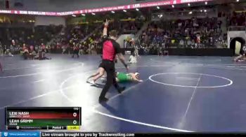 170 lbs Cons. Round 6 - Leah Grimm, Osage vs Lexi Nash, Iowa City, West