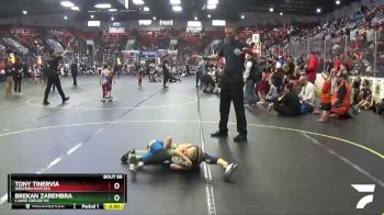 58 lbs Quarterfinal - Brekan Zarembra, L`Anse Creuse WC vs Tony Tinervia, Western Matcats