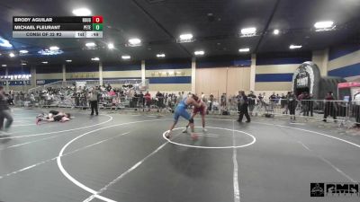 215 lbs Consi Of 32 #2 - Brody Aguilar, Rough House vs Michael Fleurant, Peterson Grapplers