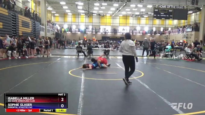 136 lbs Semifinal - Isabella Miller, Big Game Wrestling Club vs Sophie ...