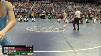 2A 106 lbs Quarterfinal - Gabe Rogers, Seaforth vs Joseph Maples, South Lenoir