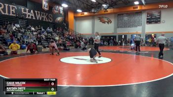 N-26 lbs Cons. Round 1 - Kayden Dietz, Western Dubuque vs Caius Wilcox, Hammerin Hawks