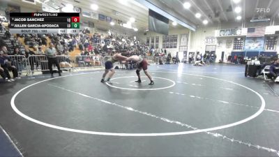 190 lbs Cons. Round 4 - Jacob Sanchez, La Quinta vs Jullen Garcia-Apodaca, Los Osos