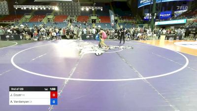 126 lbs Rnd Of 128 - Joelan Coyer, MI vs Arno Vardanyan, CA