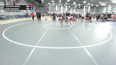 125 lbs 3rd Place Match - Elizabeth Briggs, White Center Warriors Wrestling Club vs Alyssa Graciano, Victory Wrestling-Central WA