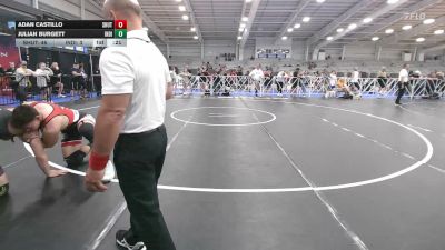 220 lbs Quarterfinal - Adan Castillo, Team Shutt Rioux - HSB vs Julian Burgett, Indiana Outlaws Black - HSB
