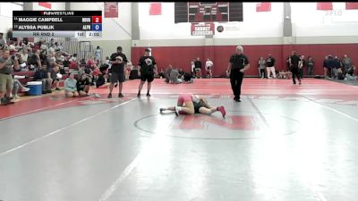 109B lbs Rr Rnd 2 - Maggie Campbell, Doughgirls vs Alyssa Publik, Alpha Girls Wc