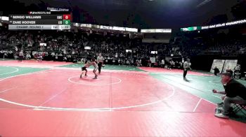 120 lbs Champ. Round 1 - Zane Hoover, LEO1 vs Sergio Williams, KMCA