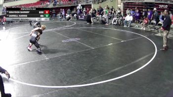 95 lbs Champ. Round 1 - Jarrell Harris, Nebraska Wrestling Academy vs Grayson Barnby, Millard South Wrestling Club