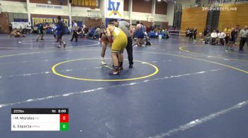 220 lbs Prelims - Mateo Morales, Clovis West vs Ethan Esparza, Marina