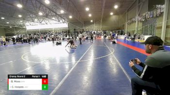 157 lbs Champ. Round 2 - Braxton Moss, Sanderson Wrestling Academy vs Cael Hoopes, JWC