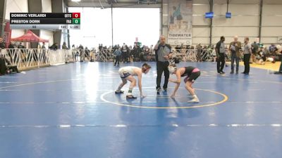 92 lbs Round 2 - 10:45am Saturday - Preston Dorn, PA Gold vs Dominic Verlardi, Gotcha