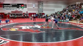 145 lbs Quarterfinal - Benjamin Gunlogson, Dawson-Boyd - Lac Qui Parle - Montevideo United vs Elijah Rieser, New Ulm Area