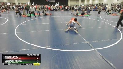 92 lbs Champ. Round 3 - Leonydes Peraza, Gladiator Wrestling vs Gabriel Ryzyi, Fenton Youth Wrestling