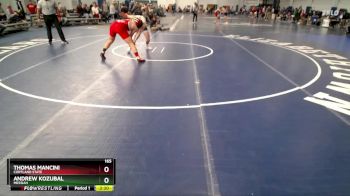 165 lbs Cons. Round 3 - Thomas Mancini, Cortland State vs Andrew Kozubal, Messiah