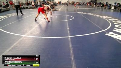 165 lbs Cons. Round 3 - Thomas Mancini, Cortland State vs Andrew Kozubal, Messiah