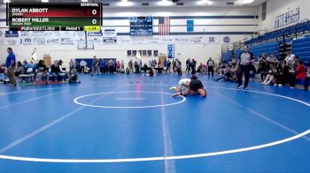 144 lbs Semifinal - Dylan Abbott, Sperry vs Robert Miller, EDISON PREP
