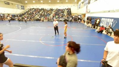 130 lbs Cons. Round 3 - Dina Yancor Chavez, Loara vs Jaimy Perez, Valley View High School