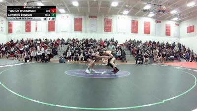 120 lbs Quarterfinal - Aaron Workinger, Northwest (Canal Fulton) vs Anthony Erminio, Chardon
