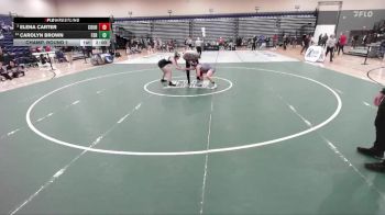 152 lbs Champ. Round 1 - Elena Carter, Courtland vs Carolyn Brown, Freedom (South Riding)