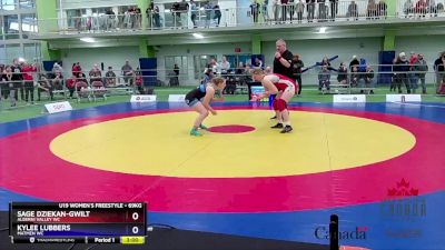 69kg Cons. Semi - Sage Dziekan-Gwilt, Alberni Valley WC vs Kylee Lubbers, Matmen WC