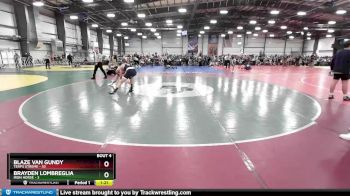 120 lbs Rd# 2 10:30am Friday - Blaze Van Gundy, Terps Xtreme vs Brayden Lombreglia, Iron Horse