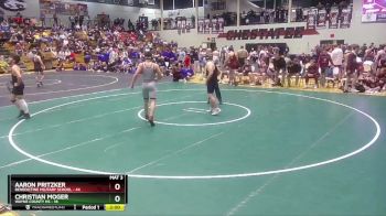 165 lbs 2nd Wrestleback (16 Team) - Christian Moger, Wayne County HS vs Aaron Pritzker, Benedictine Military School