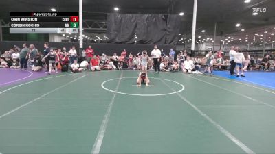 72 lbs Round 3 - Corbin Kochis, Micky`s Maniacs vs Orin Winston, Capital City WC