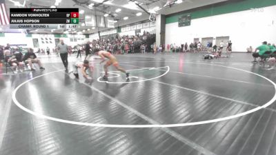 126 lbs Champ. Round 1 - Kamdon VonHolten, Ray Pec vs Julius Hopson, Zumwalt Wrestling