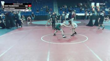 113 lbs Consi Of 16 #2 - Cody Palmentiero, Fairfield Warde vs Wyatt Horan, Billerica