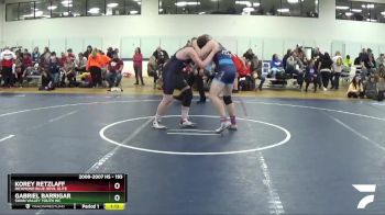 193 lbs Cons. Round 2 - Korey Retzlaff, Richmond Blue Devil Elite vs Gabriel Barrigar, Swan Valley Youth WC