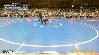 100 lbs Round Of 16 - Noah Arceneaux, Jesup Mat Club vs Chrstopher Stsiapanau, Roundtree Wrestling Academy
