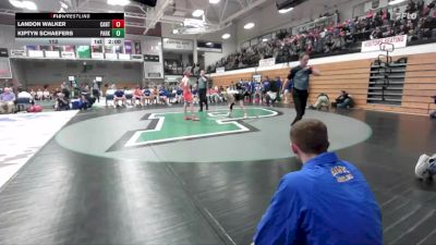 113 lbs Quarterfinals (8 Team) - Landon Walker, Canton vs Kiptyn Schaefers, Parkston