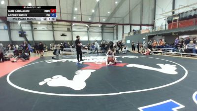 U16 FS - 106 lbs 2nd Place Match - Ivan Caballero, NWWC vs Archer Hicks, Pioneer Grappling Academy