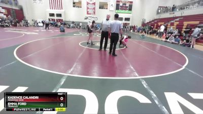 107 lbs Cons. Round 3 - Emma Ford, TriValley vs Kadence Calandri, Mountain View