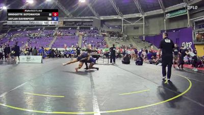 145 lbs 2nd Wrestleback (16 Team) - Bridgette Sotomayor, Doane vs Jaylah Davenport, Texas Wesleyan